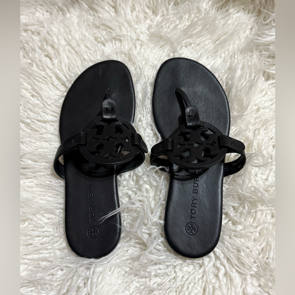 Tory Burch Black LEATHER Sandals
